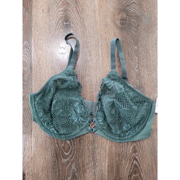 Auden Women's Lace Green Sheer Bra - Size‎ 38C #4 - Picture 1 of 4